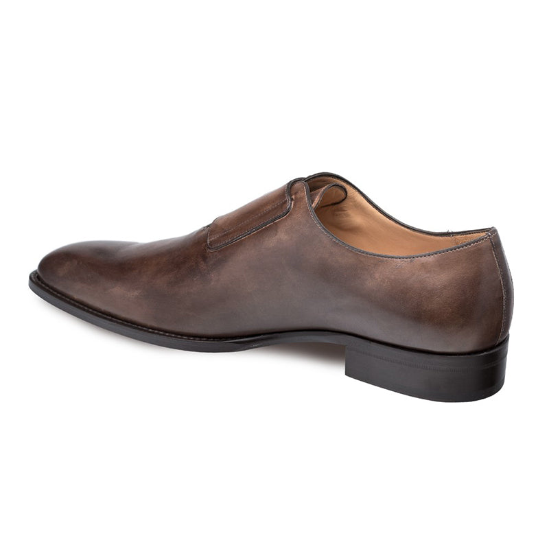 Mezlan Brescia Calfskin Double Monkstrap Shoes Brown