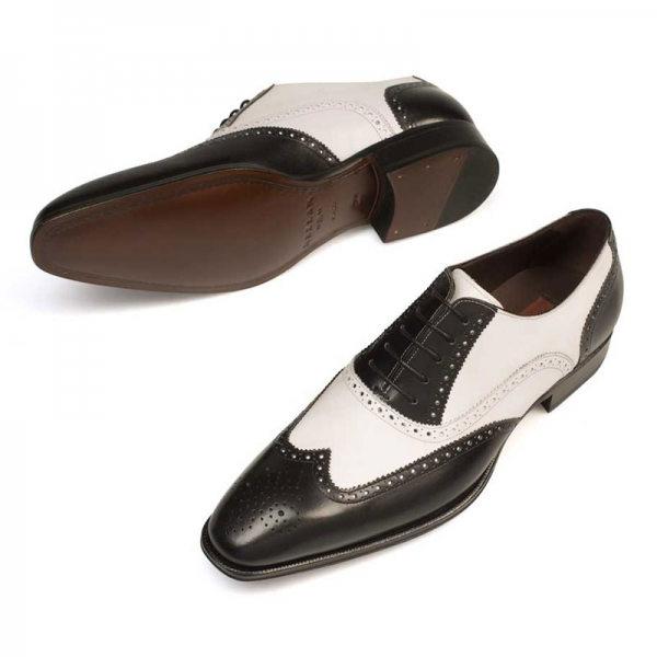 Mezlan Brookes Oxford Shoes Black / White