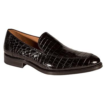 Mezlan Budapest Alligator Loafers Black