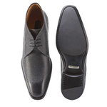 Mezlan Cabra Embossed Calfskin Boots Black