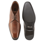 Mezlan Cabra Embossed Calfskin Boots Cognac