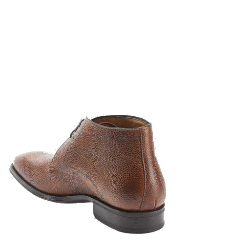 Mezlan Cabra Embossed Calfskin Boots Cognac