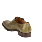 Mezlan Cajal Double Monk Strap Shoes Olive