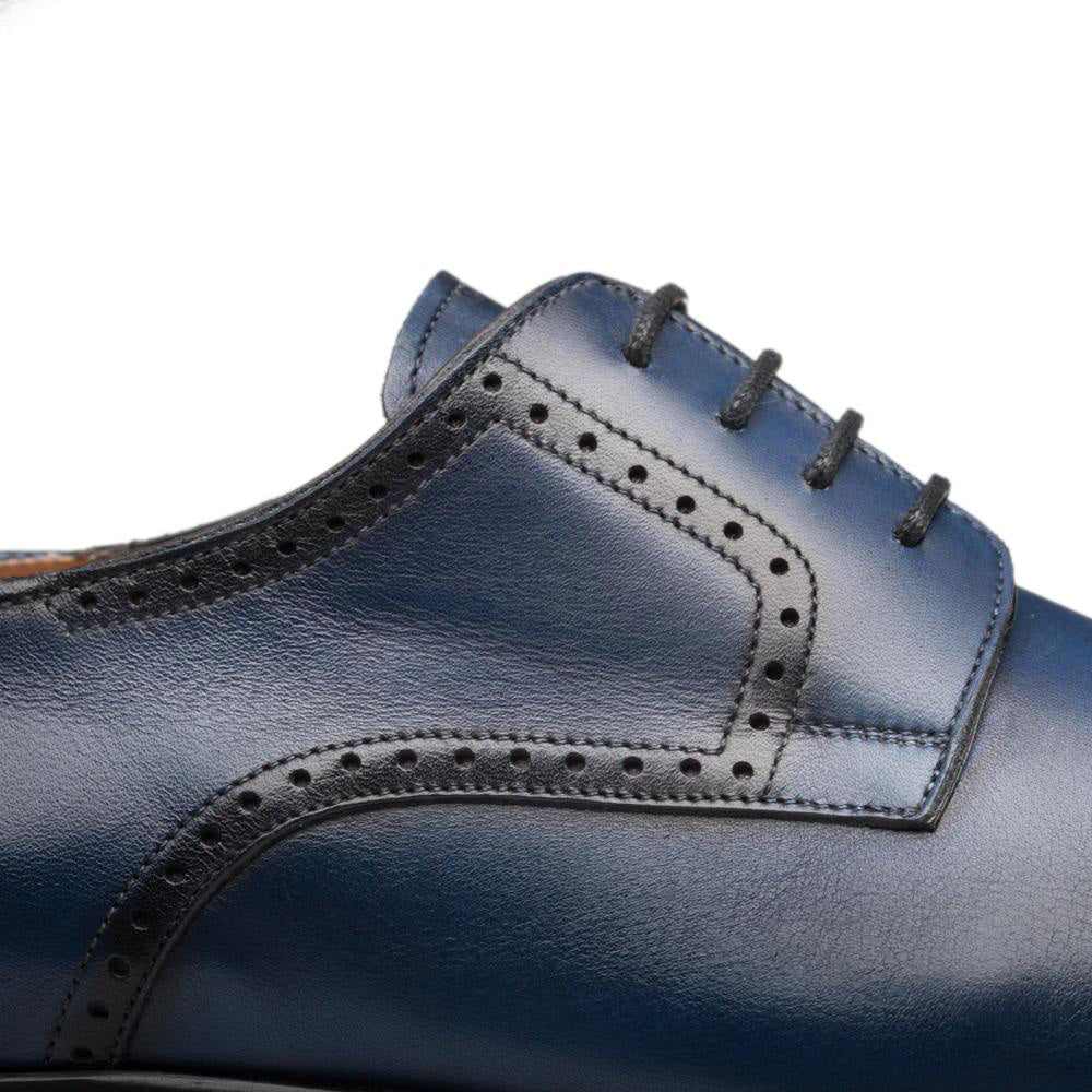Mezlan Calfskin Cap Toe Oxfords Blue (E20265)