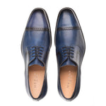 Mezlan Calfskin Cap Toe Oxfords Blue (E20265)