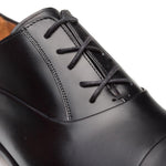 Mezlan Calfskin Folded-Seam Oxfords Black (E20245)