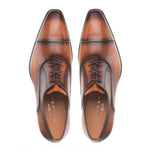 Mezlan Calfskin Folded-Seam Oxfords Cognac (E20245)