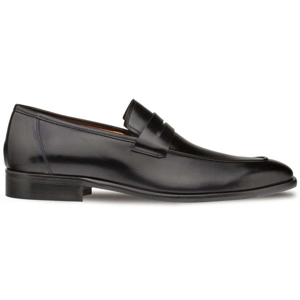 Mezlan Calfskin Penny Loafers Black