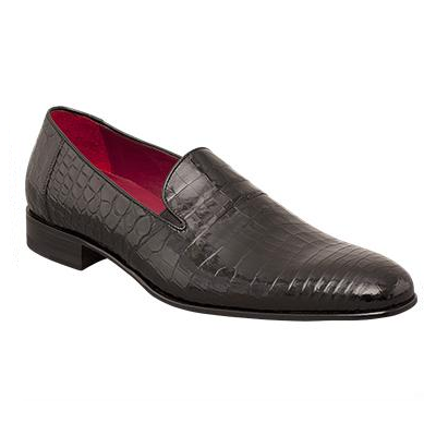Mezlan Calvino Alligator Loafers Black