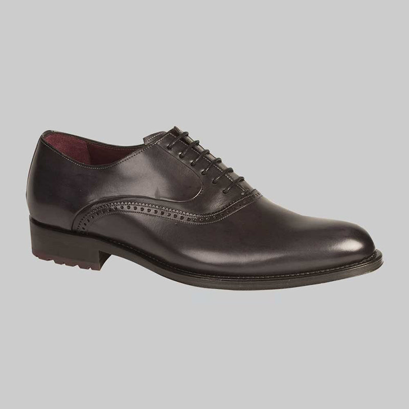 Mezlan Canale Calfskin Bal Oxford Graphite