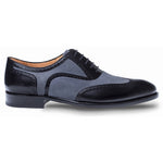 Mezlan Cantone Wingtip Shoes Black / Gray