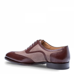 Mezlan Cantone Wingtip Shoes Brown / Taupe