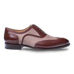 Mezlan Cantone Wingtip Shoes Brown / Taupe