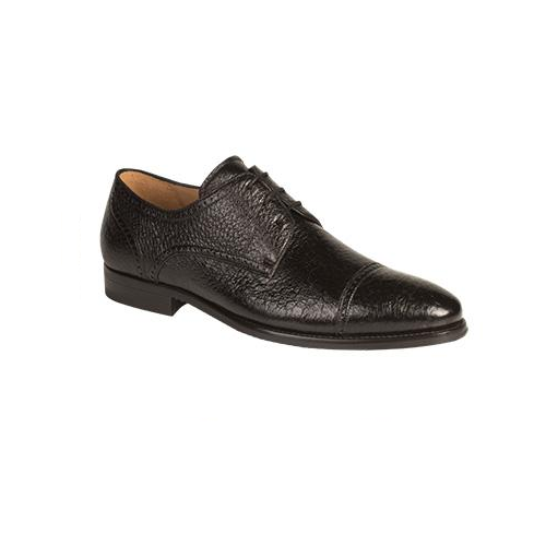 Mezlan Capri Peccary Cap Toe Shoes Black