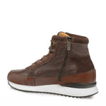 Mezlan Cardew Calfskin Hi-top Lace Up Sneakers Brown