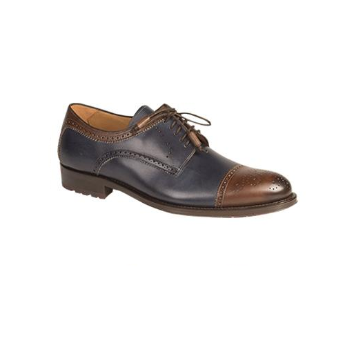 Mezlan Carlino Spectator Shoes Blue / Brown