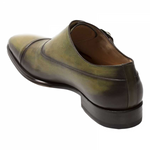 Mezlan Cartago Monk Strap Shoes Olive