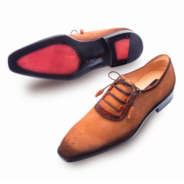 Mezlan Cassel Oxford Shoes Cognac