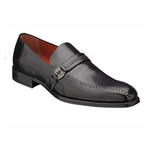 Mezlan Castel Bicycle Toe Strap Loafers Black