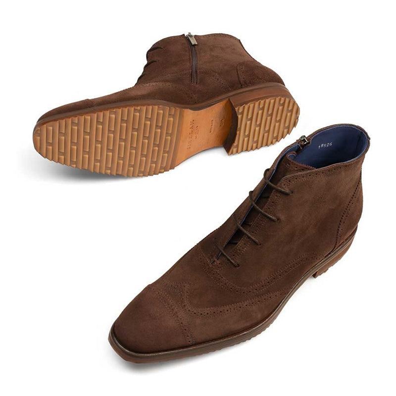 Mezlan Cavill Suede Boots Brown