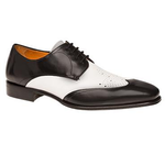 Mezlan Chapi Wingtip Spectator Shoes Black / White