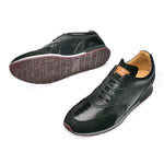 Mezlan Chiron Ostrich Sneakers Black