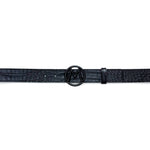 Mezlan Circle Icon Crocodile Belt Black 
