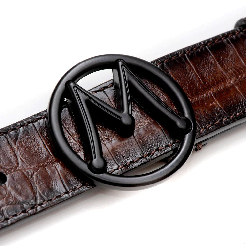 Mezlan Circle Icon Crocodile Belt Sport