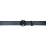 Mezlan Circle Icon Patina Belt Graphite 