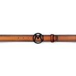 Mezlan Circle Icon Patina Belt Tan 