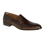 Mezlan Coello Lizard & Calfskin Loafers Tan
