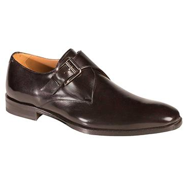 Mezlan Coimbra Monk Strap Shoes Black