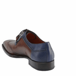 Mezlan Conil Wingtip Spectator Shoes Cognac / Blue