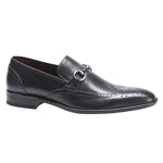 Mezlan Conquista Calfskin Wingtip Shoes Graphite