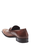 Mezlan Conquista Wingtip Bit Loafers Cognac