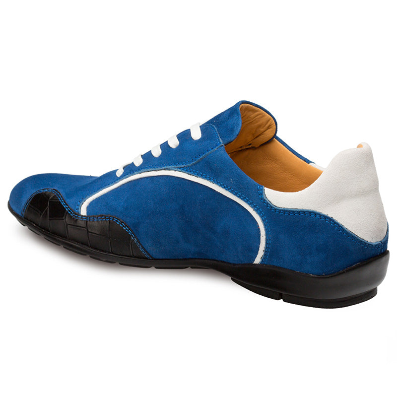 Mezlan Coronado Suede Sneaker Blue / White