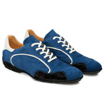 Mezlan Coronado Suede Sneaker Blue / White