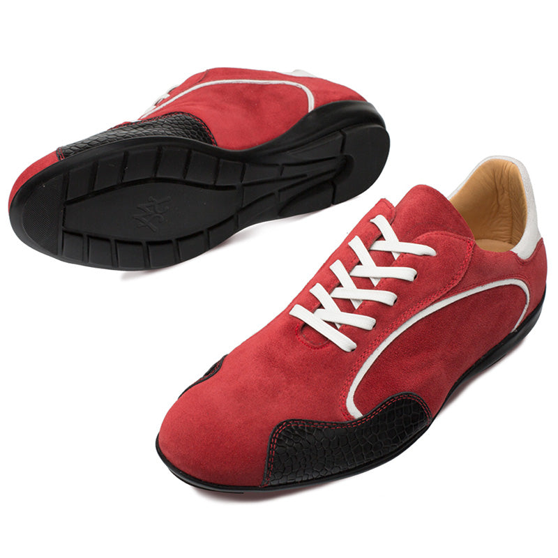 Mezlan Coronado Suede Sneaker Red / White