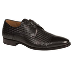 Mezlan Cortes Calfskin Cap Toe Shoes Black