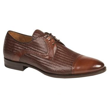 Mezlan Cortes Calfskin Cap Toe Shoes Cognac / Brown