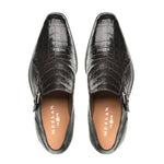 Mezlan Crocodile Gore Monk Strap SX102 Black (SX102)
