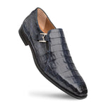 Mezlan Crocodile Gore Monk Strap SX102 Blue (SX102)