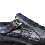 Mezlan Crocodile Gore Monk Strap SX102 Blue (SX102)