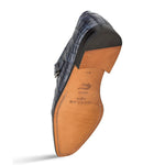 Mezlan Crocodile Gore Monk Strap SX102 Blue (SX102)
