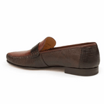 Mezlan Cubas Lizard Spectator Loafers Brown / Cognac