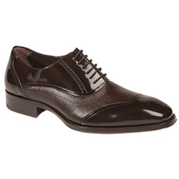 Mezlan Cumbria Deerskin & Calfskin Dress Shoes Brown