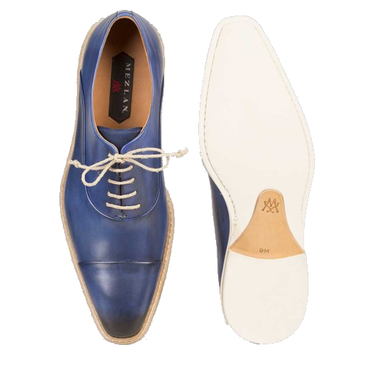 Mezlan Curie Sport Cap Toe Oxfords Electric Blue