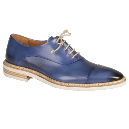 Mezlan Curie Sport Cap Toe Oxfords Electric Blue