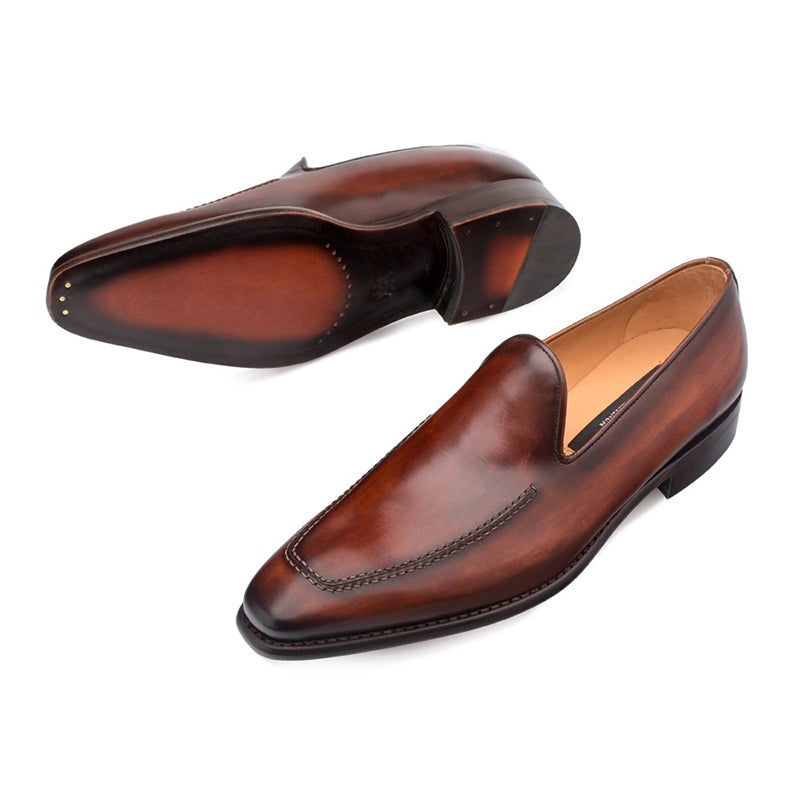 Mezlan Curtana Slip On Shoes Cognac
