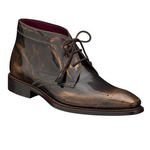 Mezlan Cusino Medallion Toe Boots Marbleized Brown